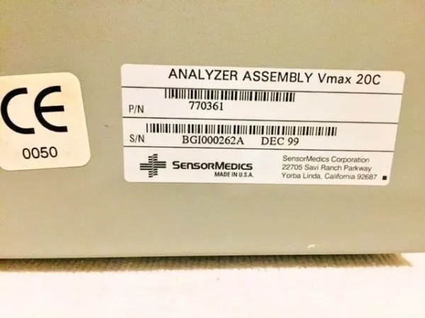 SensorMedics Analyser Assy Vmax 20C (41162) - Image 2