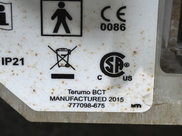 Terumo BCT Spectra Optia Apheresis System DOM: 2015 (C006) - Image 6