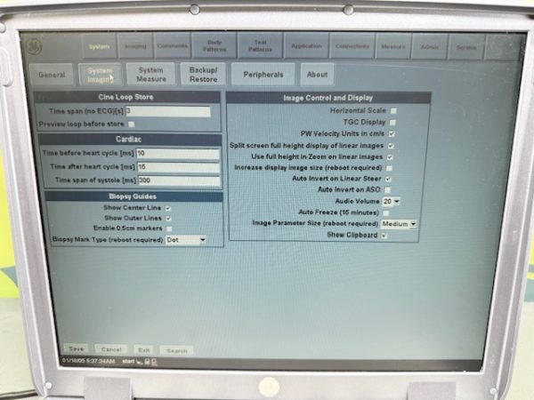 GE LOGIQ e Portable Ultrasound 11/2006 No Probes/PSU, Battery Incl. R4.0.4 (C142) - Image 12