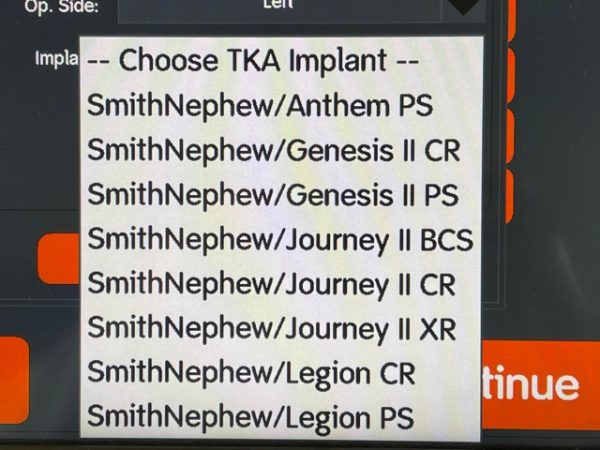 SMITH & NEPHEW NAVIO SURGICAL SYSTEM- ROBOTIC ASSISTED KNEE REPLACEMENT (W175) - Image 58