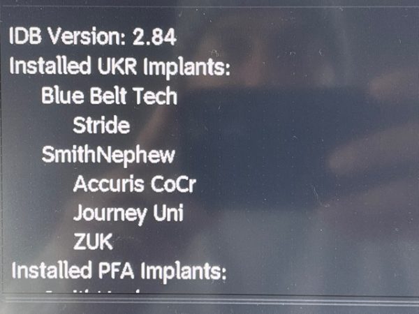 SMITH & NEPHEW NAVIO SURGICAL SYSTEM- ROBOTIC ASSISTED KNEE REPLACEMENT (W175) - Image 69