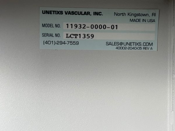 UNETIXS VASCULAR MULTILAB SERIES II LHS 11932-0000-01 (w179) - Image 11