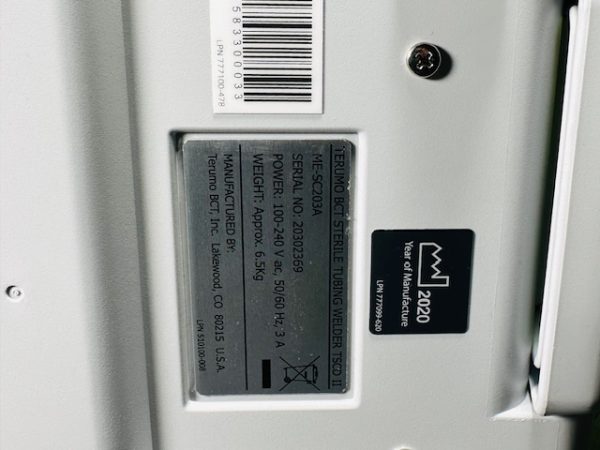 Terumo BCT Sterile Tubing WelderTSCD II ME-SC203A (B999) - Image 16