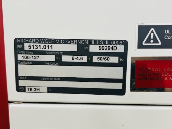 Richard Wolf 5131 Auto LP Fiber Optic Light Source (B614/625) - Image 22