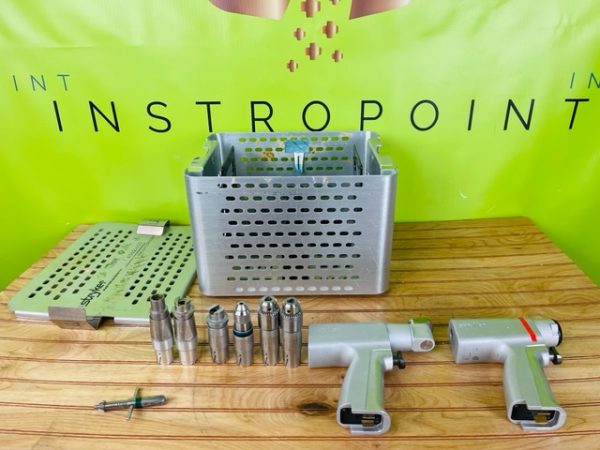 STRYKER SYSTEM 4 POWER INST SET- 4108 SAGITAL SAW, 4103 ROTARY DRILL+ATTACHMENTS (W741) - Image 25
