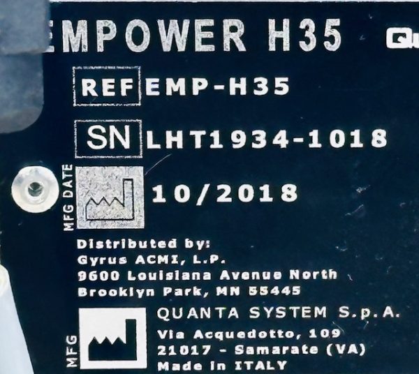 Olympus Empower H35 Pulsed Medical Holmium Laser MFG 2018 (B852) - Image 15