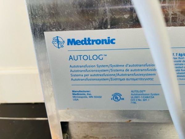 Medtronic AutoLog Autotransfusion System (X115) - Image 4