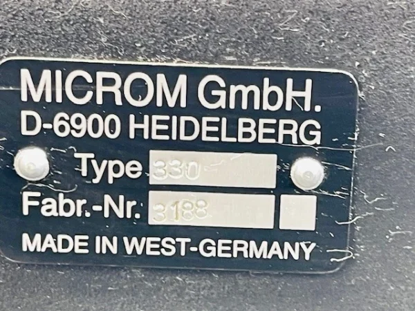MICROM HEIDELBERG MODEL HM330 (B859) - Image 7