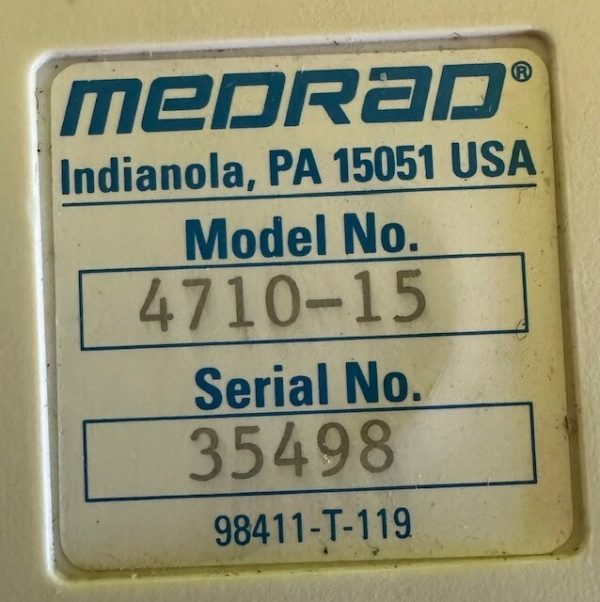 Medrad Mark V Provis Injector 4710-15 (B985) - Image 2