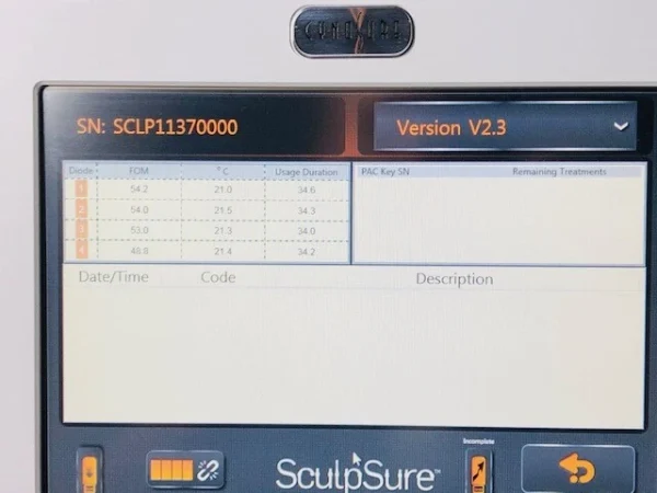 CYNOSURE INC. SCULPSURE 100-7026-010 LIPO LASER SYSTEM DOM: 07/2016 - Image 5