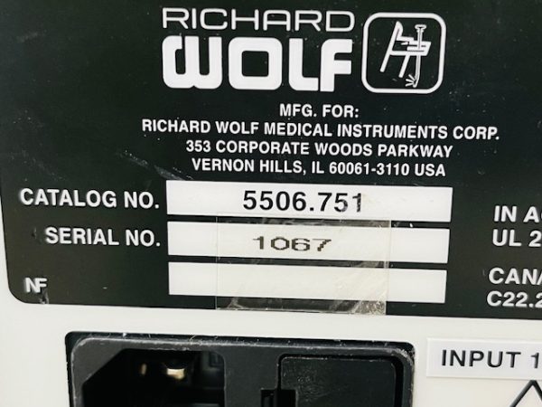 Richard Wolf 5506 (5506.751) 3CCD Endocam Camera Console (B621/623) - Image 15