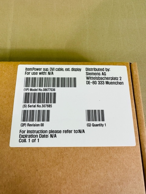 SIEMENS 08677036DVI CABLE DISPLAY POWE R SUPPLY FOR ICS/IES TOWER(B573/593) - Image 3