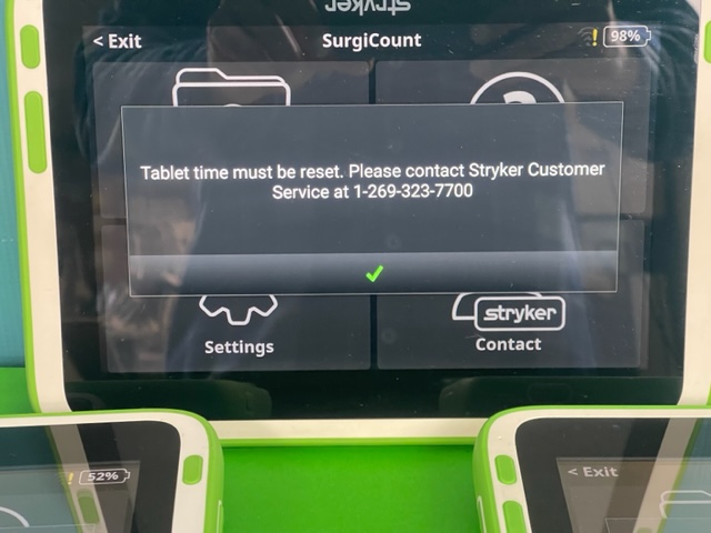 STRYKER SURGICOUNT TABLET -0694-001-010 (B127) - Image 7