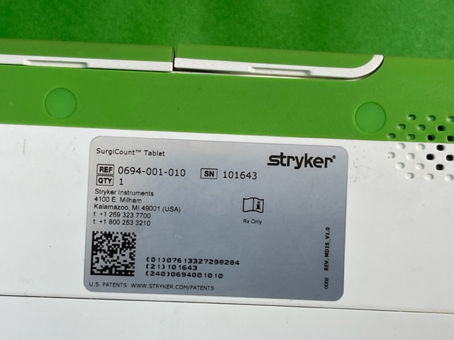 STRYKER SURGICOUNT TABLET -0694-001-010 (B127) - Image 9