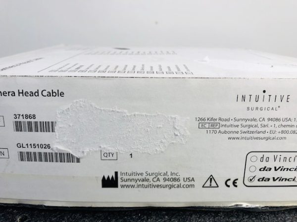 INTUITIVE SURGICAL CAMERA HEAD CABLE  371868 SN 1151026 (T1402) - Image 3