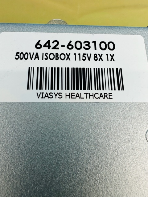 VIASYS HEALTHCARE  500VA Isobox 115v 8x 1x REF: 642-603100 (B776/B802) - Image 6