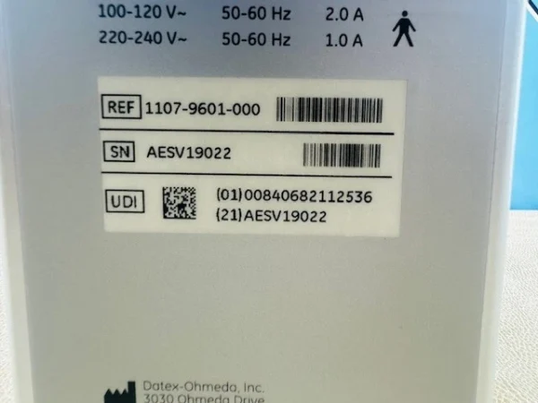 Datex Ohmeda Tec 6 Plus Anes Vaporizer (Desflurane) 1107-9601-000 (B889/B920) - Image 5
