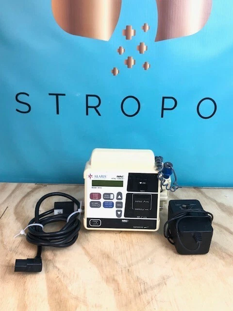 ALARIS IVAC PATIENT MONITOR P850A ON ROLLING STAND (T1374)