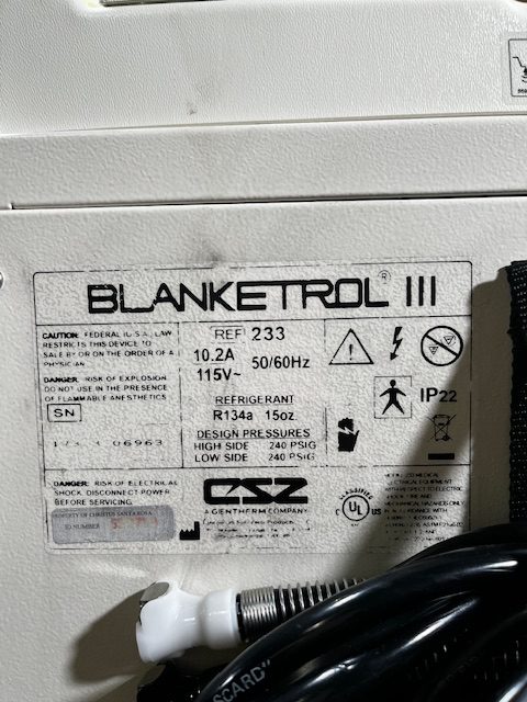 Lot of 2 Cincinnati Sub-Zero CSZ Blanketrol III W/ accessories (C280) - Image 16