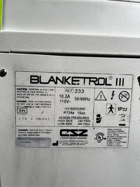 Lot of 2 Cincinnati Sub-Zero CSZ Blanketrol III W/ accessories (C280) - Image 17