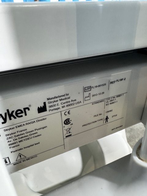 Stryker FL19F-2 Cub Pediatric Crib Stretcher (C290) - Image 18