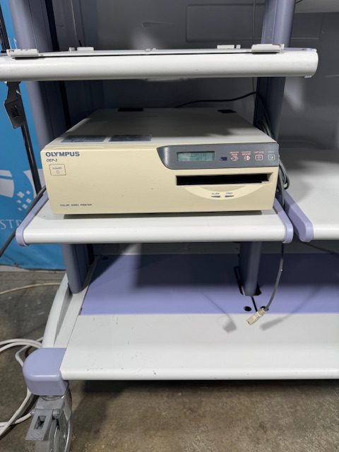 Olympus WM-D60 Endoscopy Cart w/ OEP-3 Printer & Keyboard (C291) - Image 7