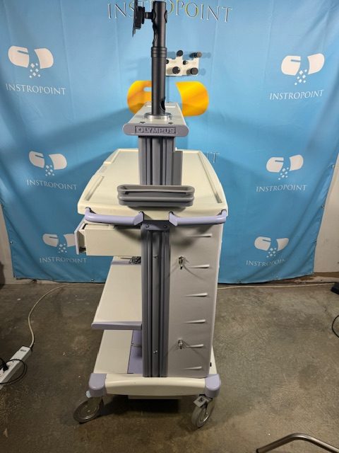 Olympus WM-D60 Endoscopy Cart w/ OEP-3 Printer & Keyboard (C291) - Image 3