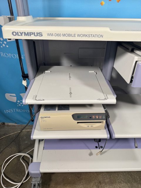 Olympus WM-D60 Endoscopy Cart w/ OEP-3 Printer & Keyboard (C291) - Image 15