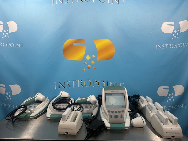 Lot of 4 Bladder Scanners BVI 9400 W/ Probe, Power Supply, and Battery+ Charger (AS15)