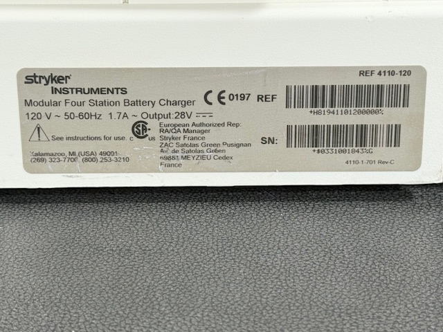 Stryker 4110-120 Modular Four Station Battery Charger (C345) - Image 11