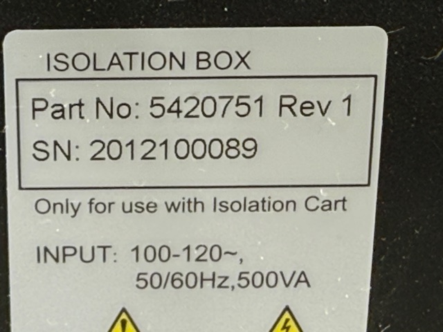 GE portable ultrasound LOGIQ e series isolation box (C140) - Image 10