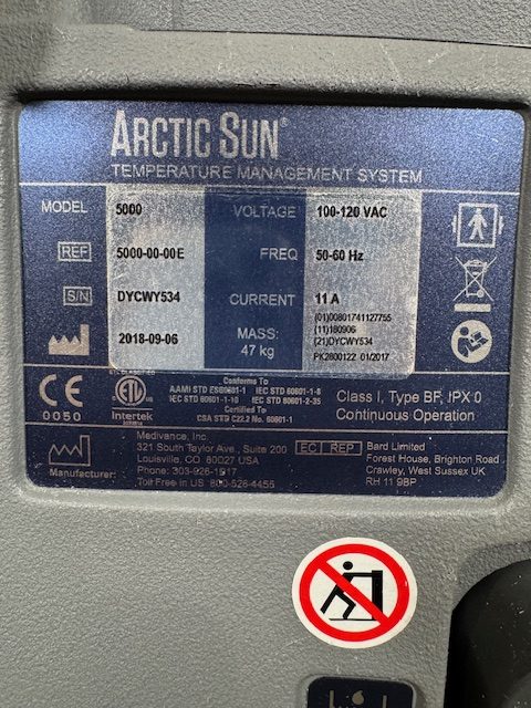 Medivance Arctic Sun 5000 Hypothermia Unit Temperature Management System (C297) - Image 14