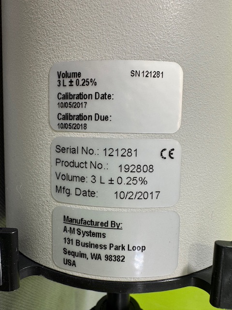 MGC Diagnostics A-M Systems 3L Calibration Pump ±0.25% SN 121281 – 2017 (C181) - Image 8