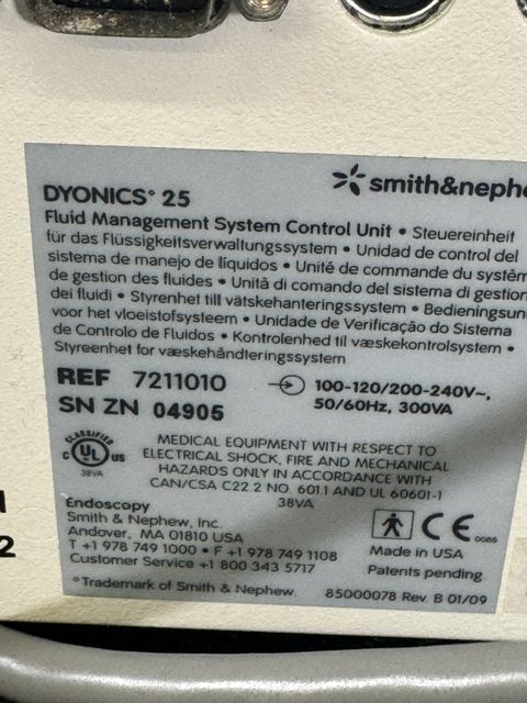 SMITH&NEPHEW DYONICS POWER II CONTROL SYSTEM (C427) - Image 5