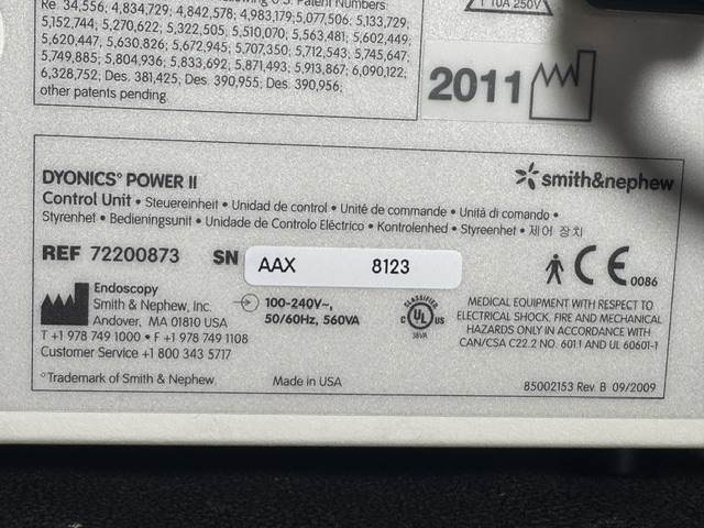SMITH&NEPHEW DYONICS POWER II CONTROL SYSTEM (C428) - Image 23