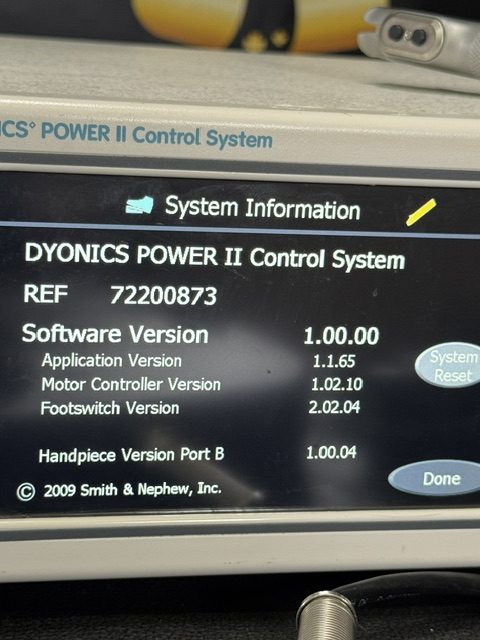 SMITH&NEPHEW DYONICS POWER II CONTROL SYSTEM (C427) - Image 20